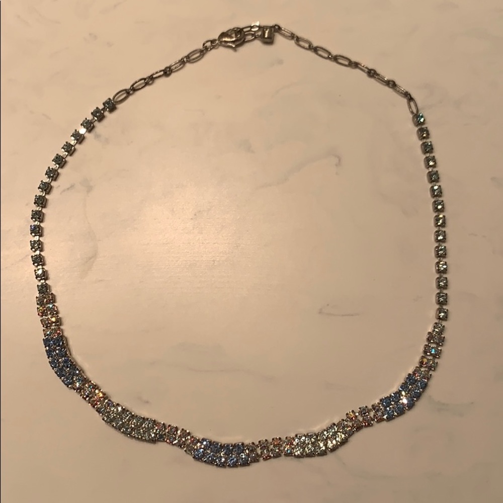 Sterling Silver Crystal Necklace